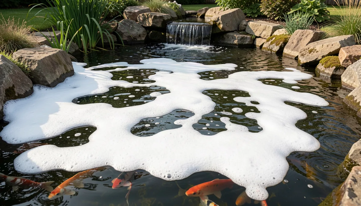 Why is my pond foaming?